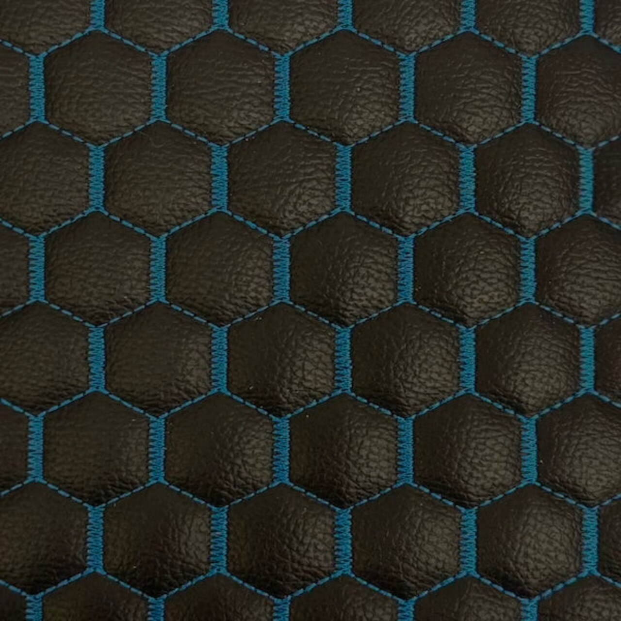 1 Yard Honeycomb Quilted Faux Leather Vinyl Fabric For Upholstery Car Seats Crafts Wall 54" Width